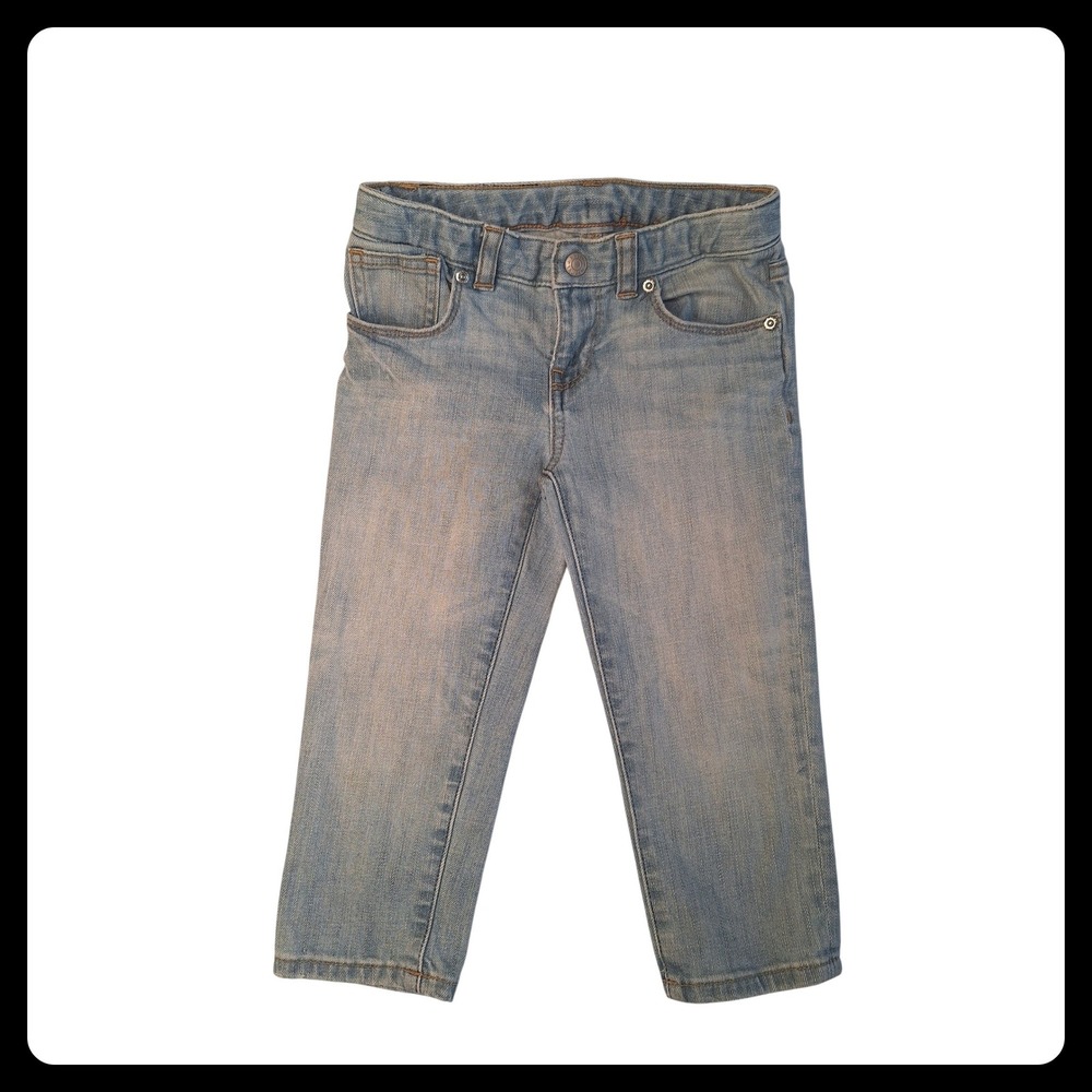 Ralph Lauren Kids Light Wash Skinny Jeans Adjustable Waist Denim‎ Blue